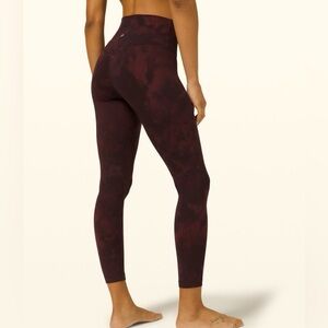 Lulu Lemon Purple Tie Dye Leggings